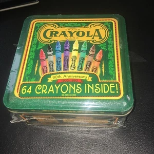 New Sealed Crayola Tin 90th Anniversary 1903-1993 with 64 Crayons - Picture 1 of 2