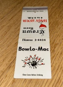Cubierta de colección Matchbook BOWLO-MAC 3221 Third Ave., Birmingham Alabama - Imagen 1 de 3
