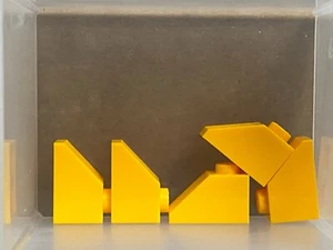 LEGO Parts - Bright Light Orange Slope 45 2 x 1 - No 3040 - QTY 5 - Picture 1 of 1