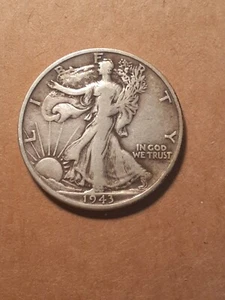 1943 S WALKING LIBERTY HALF DOLLAR - Imagen 1 de 2