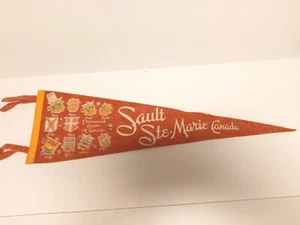 Vintage Sault Ste. Marie Canada Prov of Canada Souvenir Filz Wimpel 22,5 Zoll - Bild 1 von 4