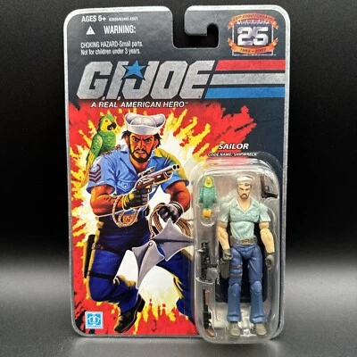 G.I. Figura de acción Joe 25 aniversario Wave 3 Sailor 3 3/4" naufragio Hasbro Foto 1 de 4
