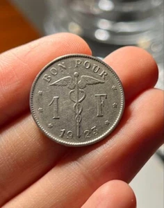 Belgium 1923 White Copper Coin Old Coin - Picture 1 of 24