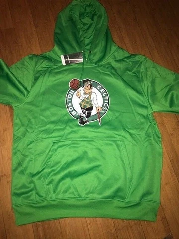 Large Boston Celtics Jayson Tatum Green Pullover NBA Hoodie Brand New Dri Fit Cover