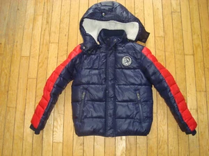 DIESEL KID'S BOY FULL ZIP HOODED QUILTED PARKA JACKET SIZE 10 HARDLY WORN! - Picture 1 of 12