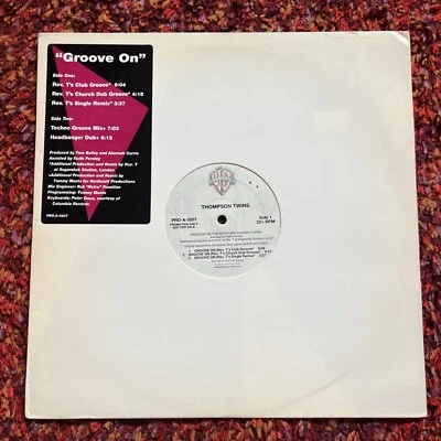Thompson Twins – Groove On 12" 1991  Promo w/Remixes, Tommy Musto VG+ Foto 1 de 4