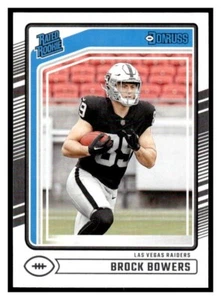 2024 Donruss Rated Rookie 394 Brock Bowers RC Las Vegas Raiders - Picture 1 of 2