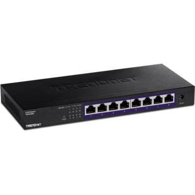 TRENDnet TEG-S380 Switch 8 Porte 2.5G, Non Gestito, Nero - Immagine 1 di 3