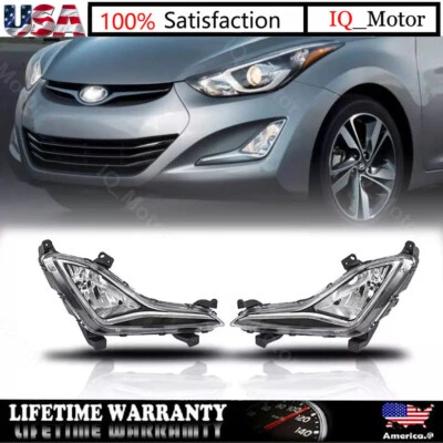 Juego de faros antiniebla para Hyundai Elantra GT 2013 2014 2015 2016 2017 izquierda y derecha Foto 1 de 4