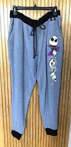 NEW Disney TIM BURTON THE NIGHTMARE BEFORE CHRISTMAS Lounge Pants XL 16/18 - Picture 1 of 7