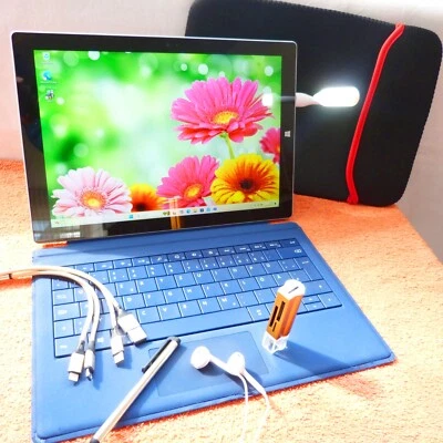 XXL Surface Pro 3 256GB SSD POWER Convertible METALL 12 Zoll 2K TOUCH Windows 11 - Bild 1 von 4