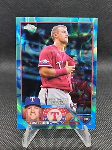 2023 Topps Chrom-Update Josh Jung Rookie Debüt aquablauer Lava-Refraktor/175 - Bild 1 von 3