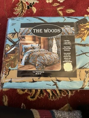 Regal Comfort Full Size sheet set - “The woods” 6 Piece Sheet Set Foto 1 de 2