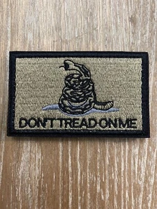 Hook Compatible Fastener Compatible Gadsden Don't Tread On Me FOLIAGE 3x2" - Picture 1 of 2