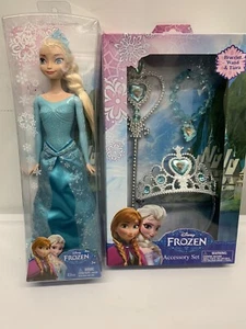 Frozen 10 Zoll Elsa Modepuppen & Krone Zubehör - Bild 1 von 2