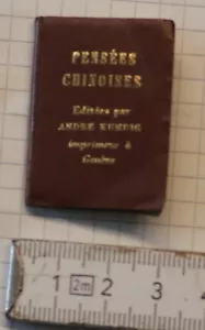 micro/mini libro vecchio PENSEES CHINOISES geneve 1959 Bibbia carta 96 pagine micro - Foto 1 di 14
