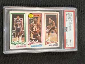 1980 Topps Magic Johnson West All Star Rookie PSA 8 NM-MT Lakers HOF - Picture 1 of 6