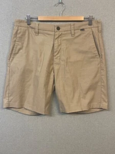 Hurley Nike Dri-Fit Chino Shorts Men's Size 33 Tan Flat Front Slash Pocket - Bild 1 von 8