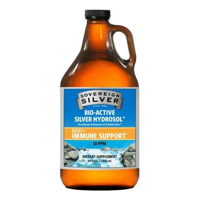 Sovereign Silver Immune Support Hydrosol - 64 oz