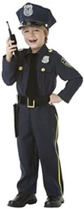 Amscan Police Officer Cop Policeman Toddlers 3T-4T Halloween Costume 841181 - Picture 1 of 3