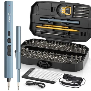 Precision Screwdriver Set, Mini Electric Screwdriver with 140 Magnetic Precis... - Picture 1 of 8