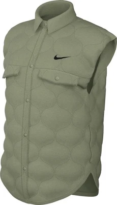 Nike Women's Quilted Vest Green Polyester/Nylon, XL - Image 1 of 4