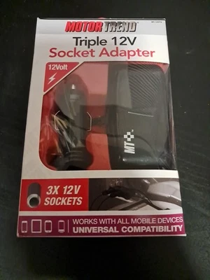 Adaptador Cargador Coche - Adaptador Enchufe Triple 12v Foto 1 de 4