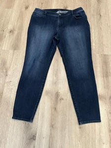 LAFAYETTE 148 Mercer Jeans Blue Wash Denim Cotton Blend 16 Classic - Picture 1 of 4