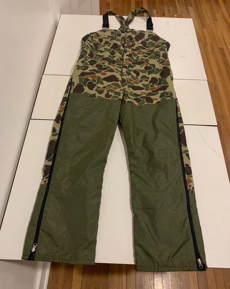 墙面暴雪 Pruf 围兜大鸭迷彩绿色隔热狩猎户外工作 — 第 1/4 张图片