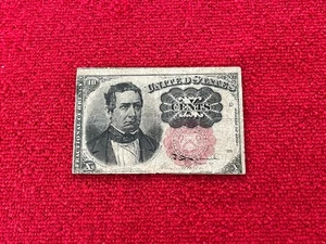 1874 Fifth Issue Ten Cent Red Seal Fractional Note Currency 5th • 10 Cents - Picture 1 of 2