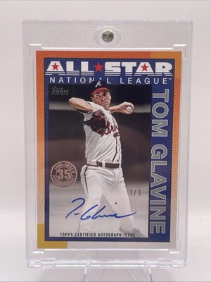 2025 Topps Series 2 Tom Glavine Auto - 1/1 - 35th Anniversary - Braves #90AS-TG - Image 1 of 3