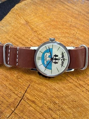 独家复古男士手表 Pobeda Buran 苏联机械师 💝  — 第 1/4 张图片