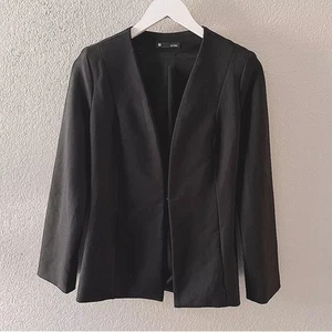 Revolve Krisa Blazer Damen schwarz Ponte offen & Haken Ösenverschluss Kurzjacke - Bild 1 von 15