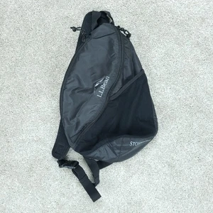 LL Bean Stowaway Sling Black Commuter Hiking Daypack Travel Bag - Picture 1 of 10