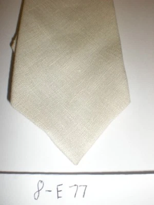 BOYS NECK TIE 14" LONG TAN SOLID JASON SCOTT 8-E77 ADJU - Image 1 of 3