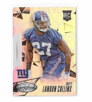 2015 Panini Certified Mirror Silver RC #164 Landon Collins /499 - Image 1 of 2
