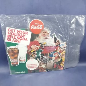 Drink Coca Cola 1992 Santa Claus Christmas Holiday Cardboard Advertising Sign - Picture 1 of 6