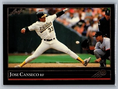 1992 Leaf - Gold #267 Jose Canseco NM-MT *TEXCARDS* - Image 1 of 2