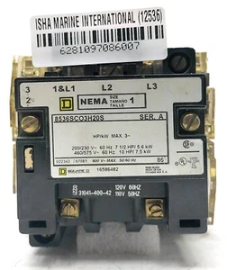 SquareD 8536SCO3H20S Electric Motor Starter - Picture 1 of 8