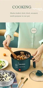 Electric Cooker Pot Mini Non-stick Cooking Machine Single/Double Layer Hot Pot - Picture 1 of 4