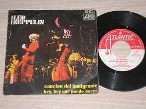 LED ZEPPELIN - IMMIGRANT SONG / HEY, HEY WHAT CAN I DO - RARO 45 GIRI 7" SPAIN - Picture 1 of 1