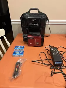JVC GR-C7U VHS-C Video Movie Camcorder Bundle Stranger Things Untested - Picture 1 of 5