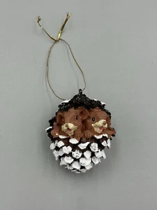Pigna innevata vintage decorazione natalizia topi bambino decorazione vacanze - Foto 1 di 6