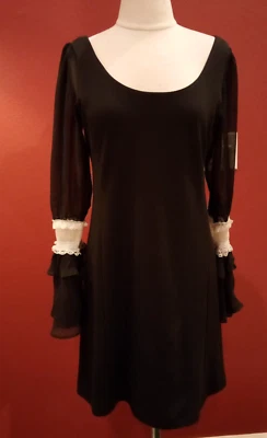 Judith March Anthropologie Wednesday Addams Dress   Gothic Halloween Costume? - Image 1 of 4