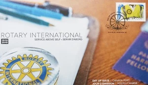 Canada Post, Copertina Primo Giorno, 1910 - 2010 Rotary International, datata 18/6/2010 - Foto 1 di 2