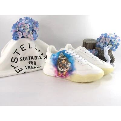 Stella McCarney Tiger петля большого размера веганский изменить кожаные кроссовки 39 новый в коробке - Изображение 1 из 4