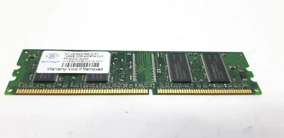 Nanya NT128D64SH4B1G-5T PC3200U-30330 128MB DDR-400MHz-CL3 Memory RAM - Image 1 of 2