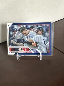 2023 Topps Series 1 Baseball #245 JUDGE WALKS IT OFF IN 10 Royal Blue Parallel - Picture 1 of 2