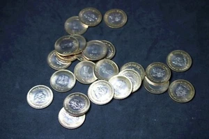 2012 INDIA 10 RUPEES ~ 2 COIN SET ~ MATA VAISHNO DEVI SHRINE COMMEMORATIVE SIKH - Picture 1 of 5