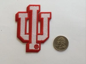 Indiana Hoosiers Vintage Embroidered Iron on Patch 3” x 2.25” - Picture 1 of 2
